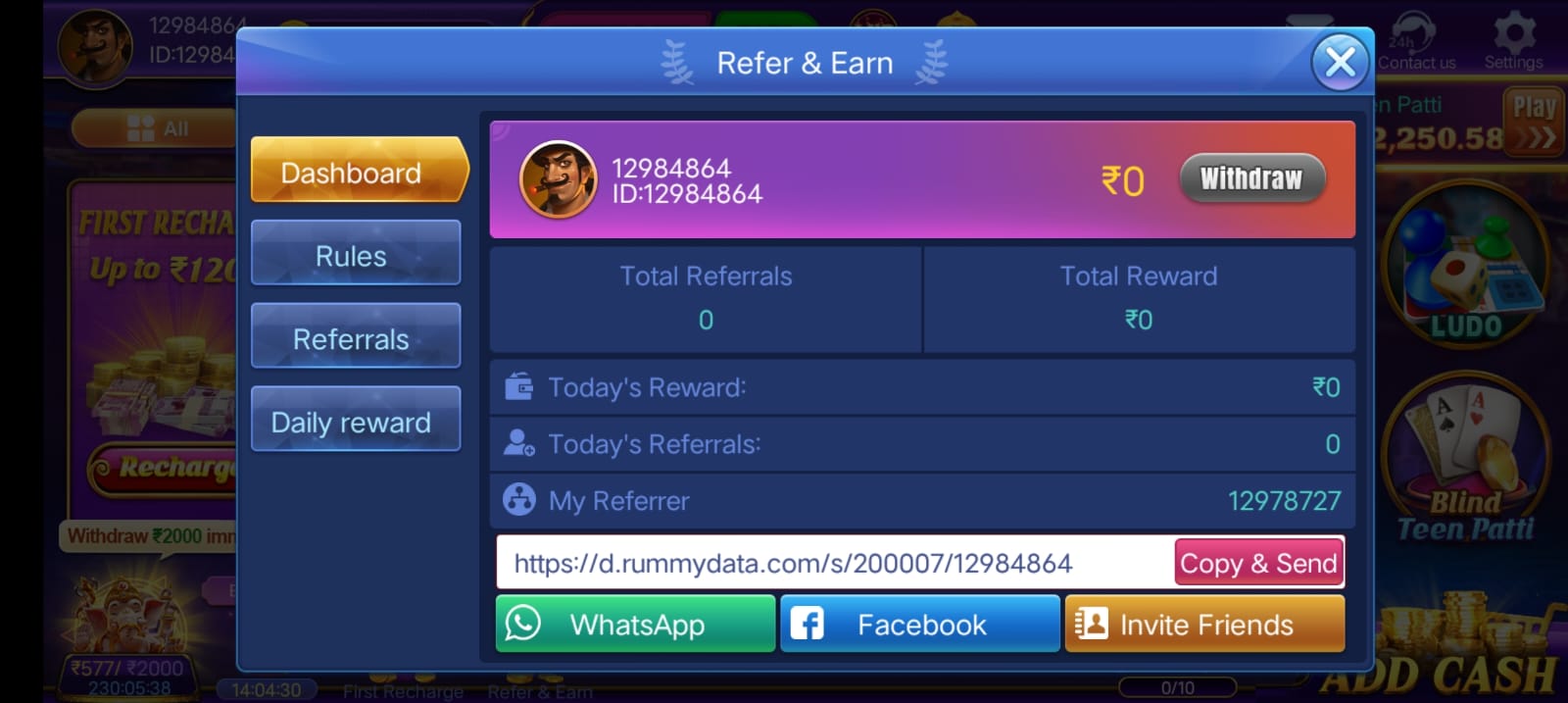 Teen Patti Salaar App | Bonus ₹31 | तीन पत्ती सलार एप | Withdraw ₹100 6 Teen Patti Salaar App