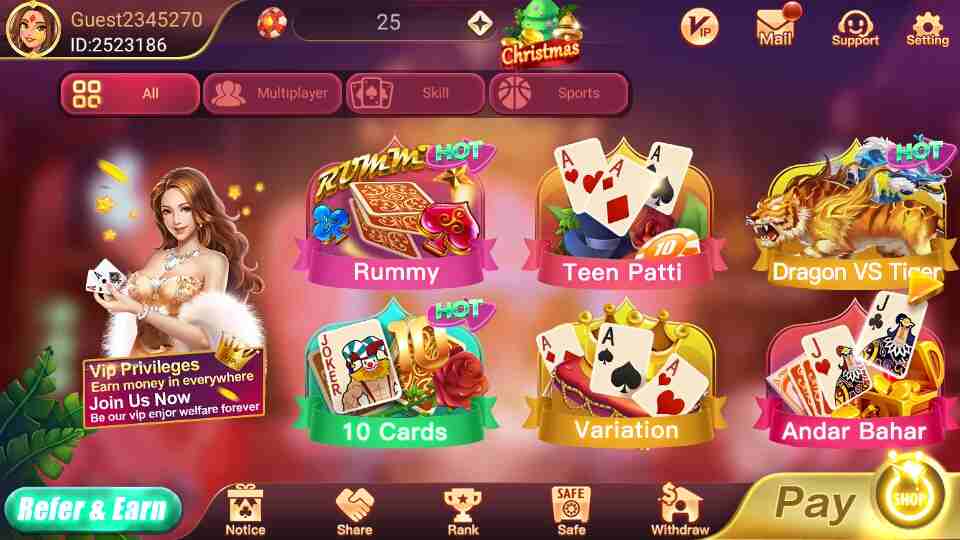 Teen Patti Field App | Bonus ₹40 | तीन पत्ती फील्ड ऐप | Withdraw ₹100 4 Teen Patti Field App
