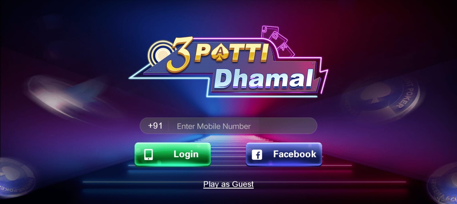 Teen Patti Dhamal App | Bonus ₹91 | तीन पत्ती धमाल ऐप | Withdraw ₹100 3 "Teen Patti Dhamal" Apk