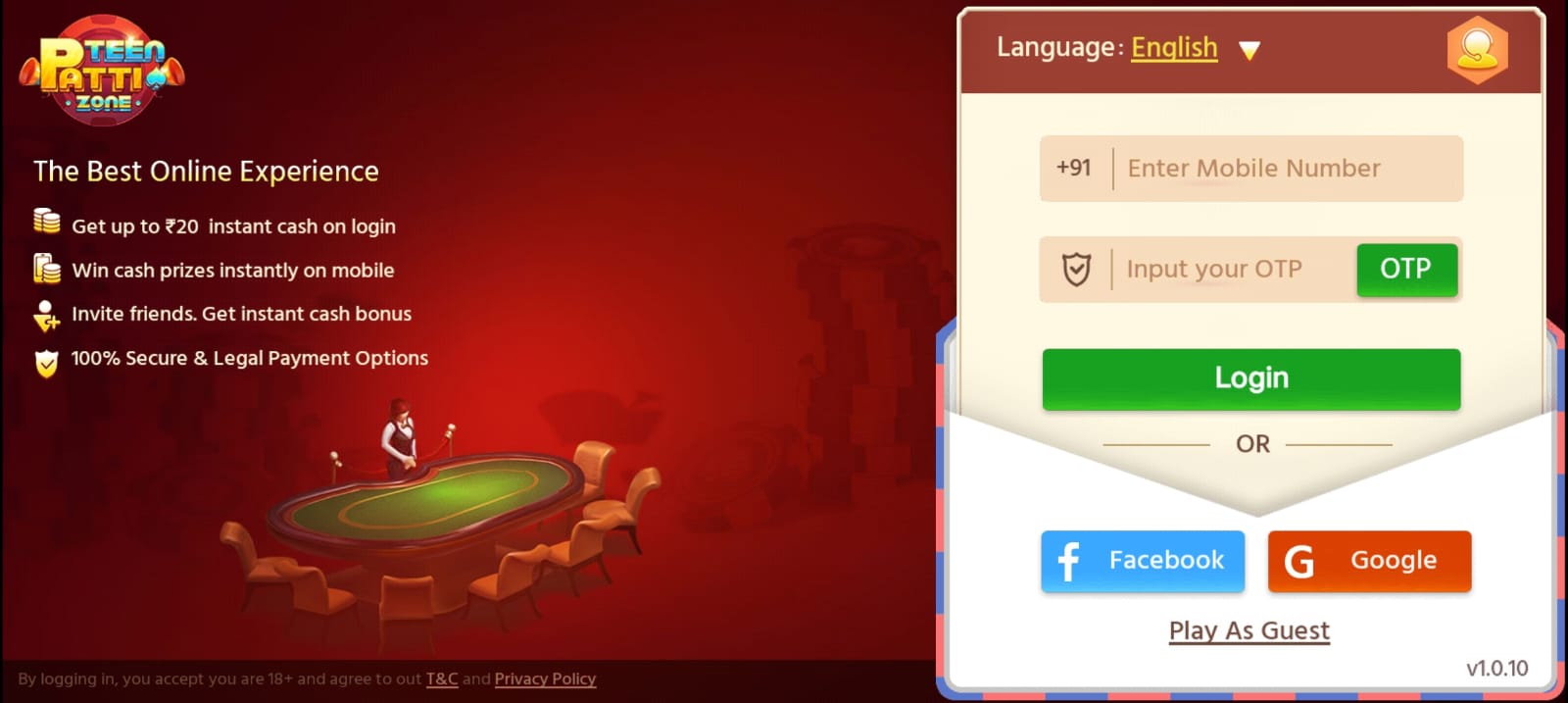 Teen Patti Zone App | Bonus ₹50 | तीन पत्ती जोन ऐप | Withdraw ₹100 3 Teen Patti Zone Apk