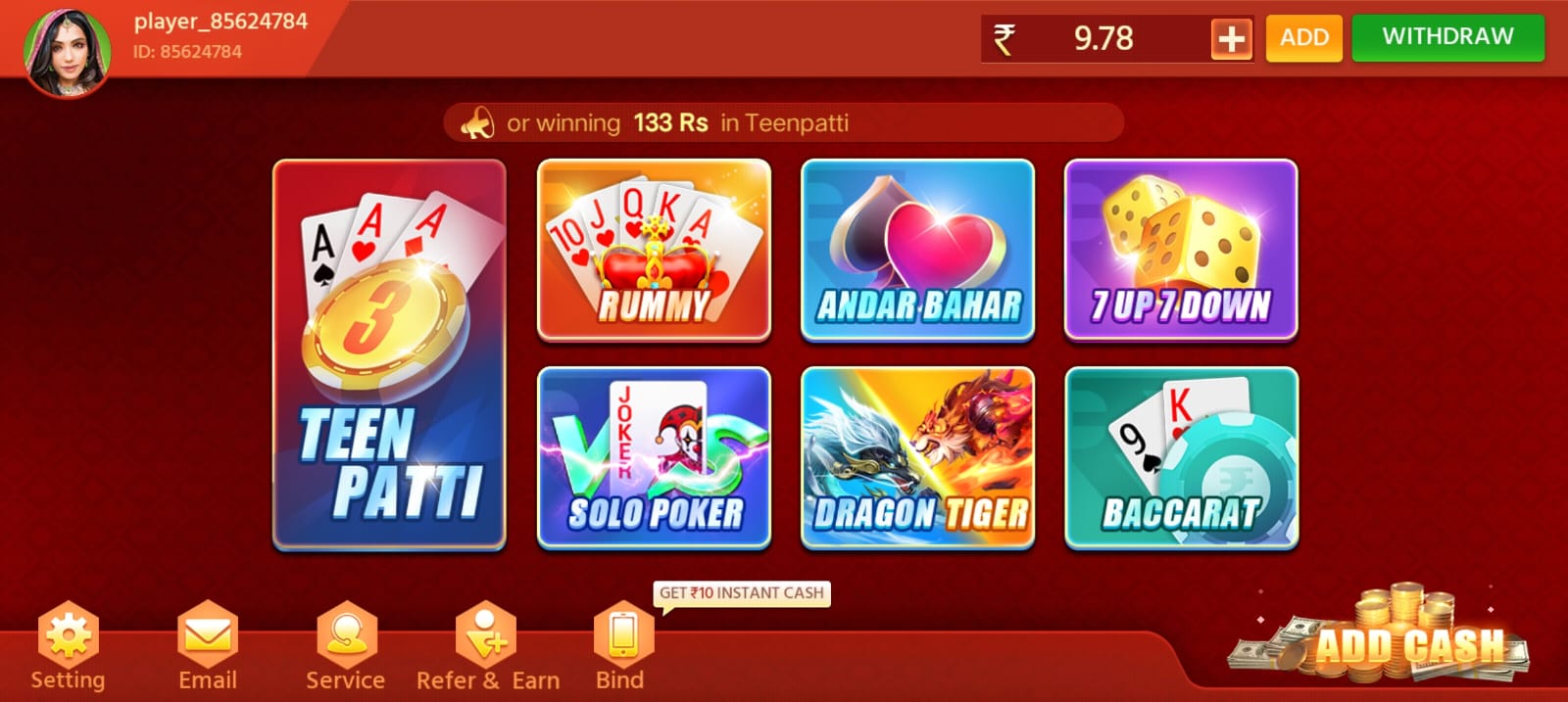 Teen Patti Zone App | Bonus ₹50 | तीन पत्ती जोन ऐप | Withdraw ₹100 4 3 Patti Zone Apk