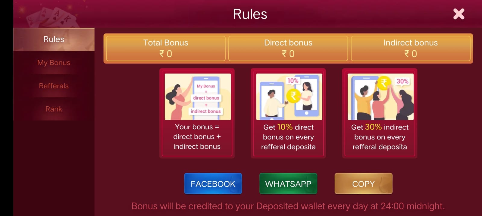 Teen Patti Zone App | Bonus ₹50 | तीन पत्ती जोन ऐप | Withdraw ₹100 6 3 Patti Zone Apk