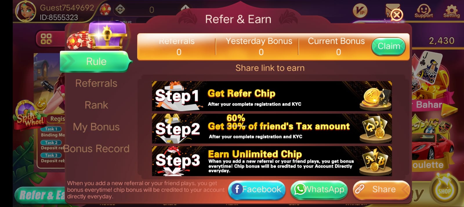 Teen Patti Yes App | Bonus ₹50 | तीन पत्ती यस ऐप | Withdraw ₹100 6 Teen Patti Yes App