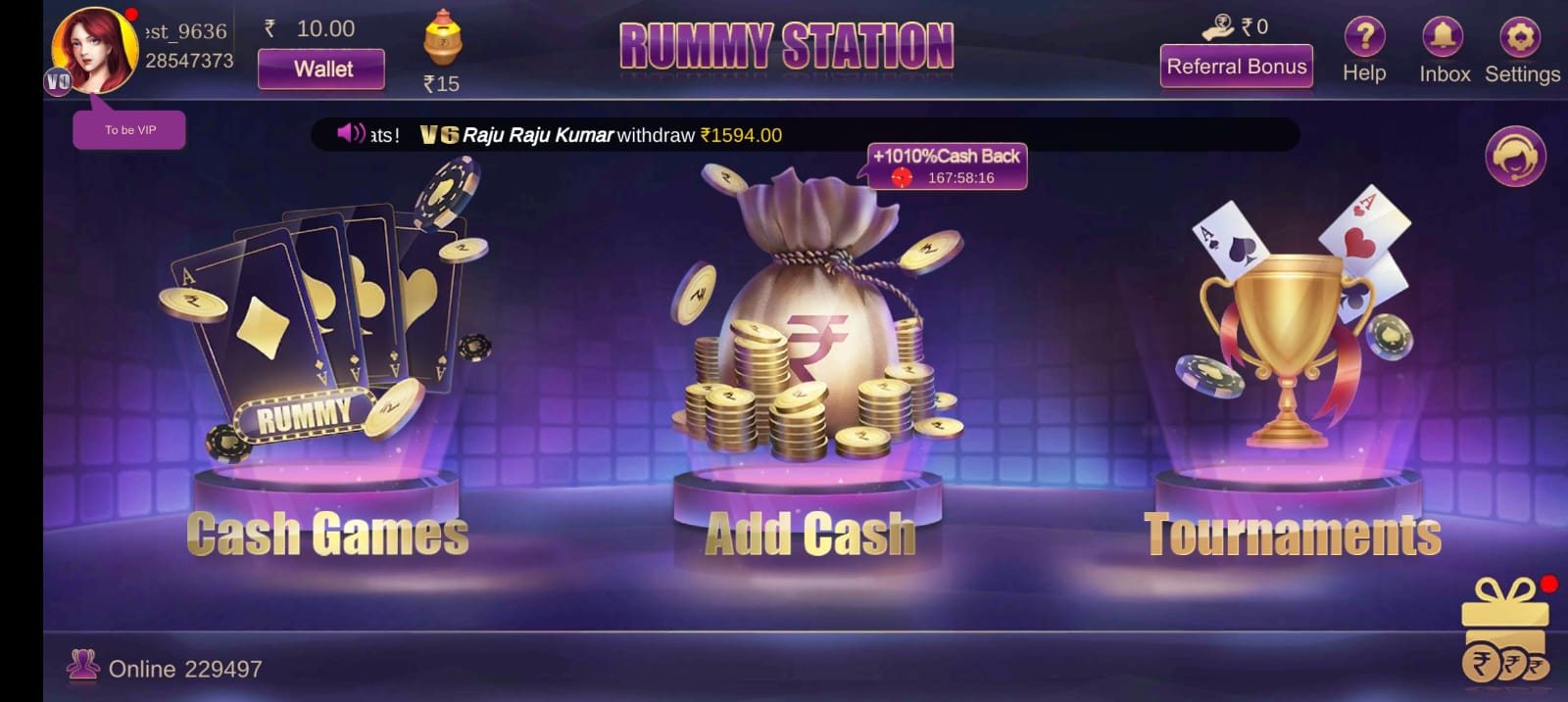 Rummy Station App || Bonus 50₹ || रमी स्टेशन ऐप || Withdrawal 100₹ 4 Rummy Station App