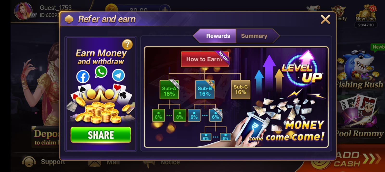 Teen Patti Magic App || Sign Up Bonus 99₹ || तीन पत्ती मैजिक ऐप || Withdrawal 100₹ 6 Teen Patti Magic App Refer & Earn