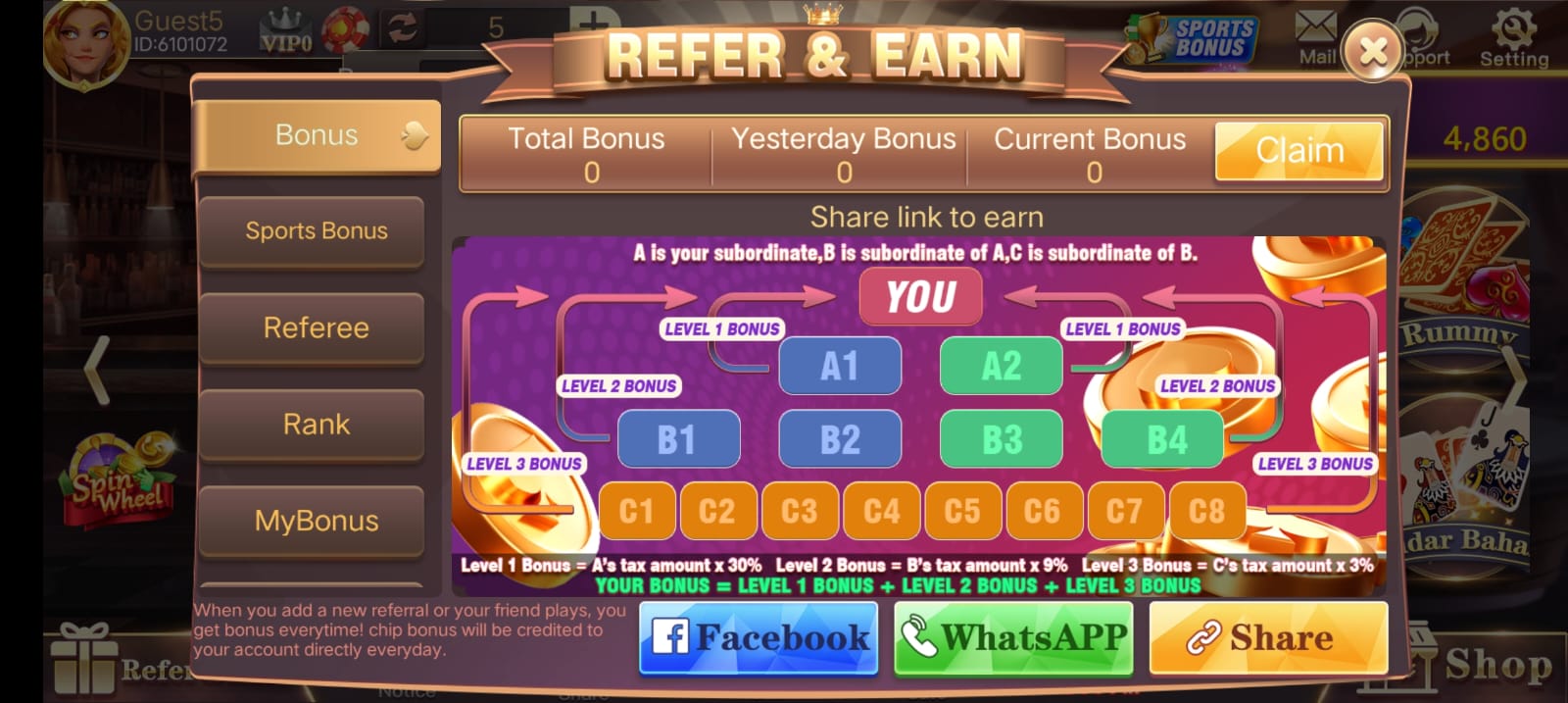 Teen Patti Fun App || Sign Up Bonus ₹100 || तीन पत्ती मजेदार ऐप || Withdraw ₹100 6 Teen Patti Fun App
