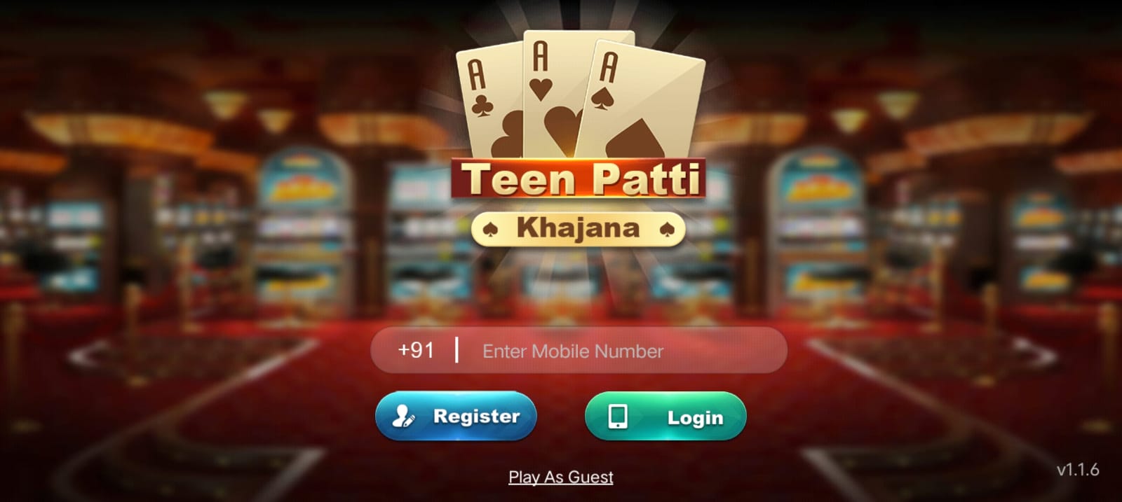 Teen Patti Khajana App || Bonus ₹50 || तीन पत्ती खजाना ऐप || Withdraw ₹100 3 CREATE ACCOUNT IN "Teen Patti Khajana" APK