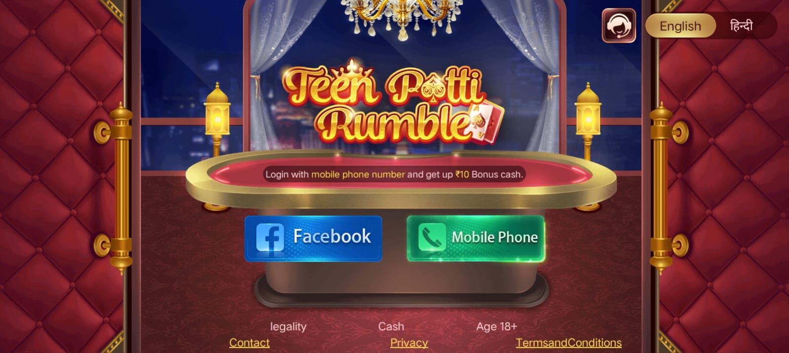 Teen Patti Rumble App || Sign Up Bonus 40₹ || तीन पत्ती रंबल ऐप || Withdrawal 100₹ 3 Teen Patti Rumble App