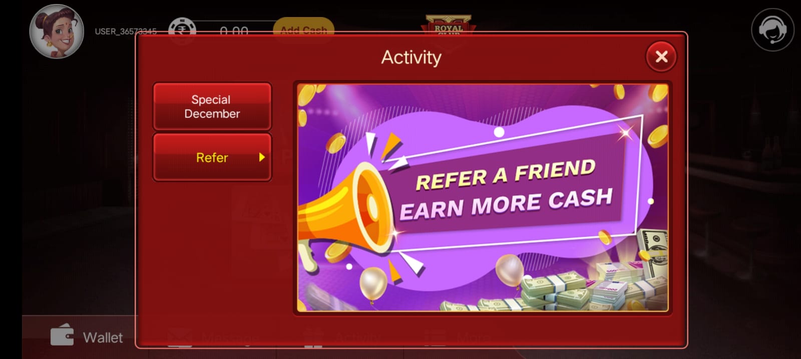Rummy Soul App Refer & Earn Program