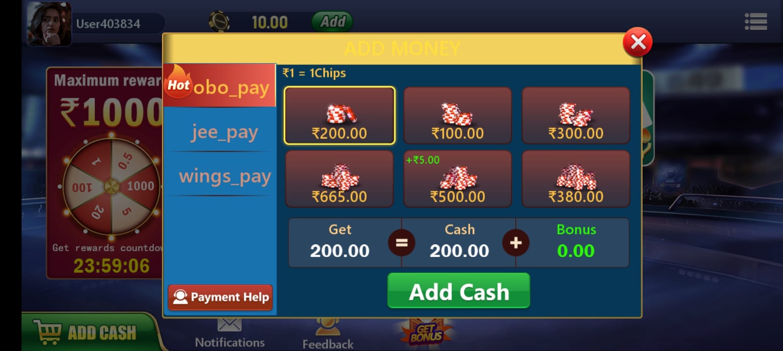Teen Patti Casino App || Bonus ₹81 || तीन पत्ती कैसीनो ऐप || Withdraw ₹100 5 Add Cash Program In Teen Patti Casino Apk