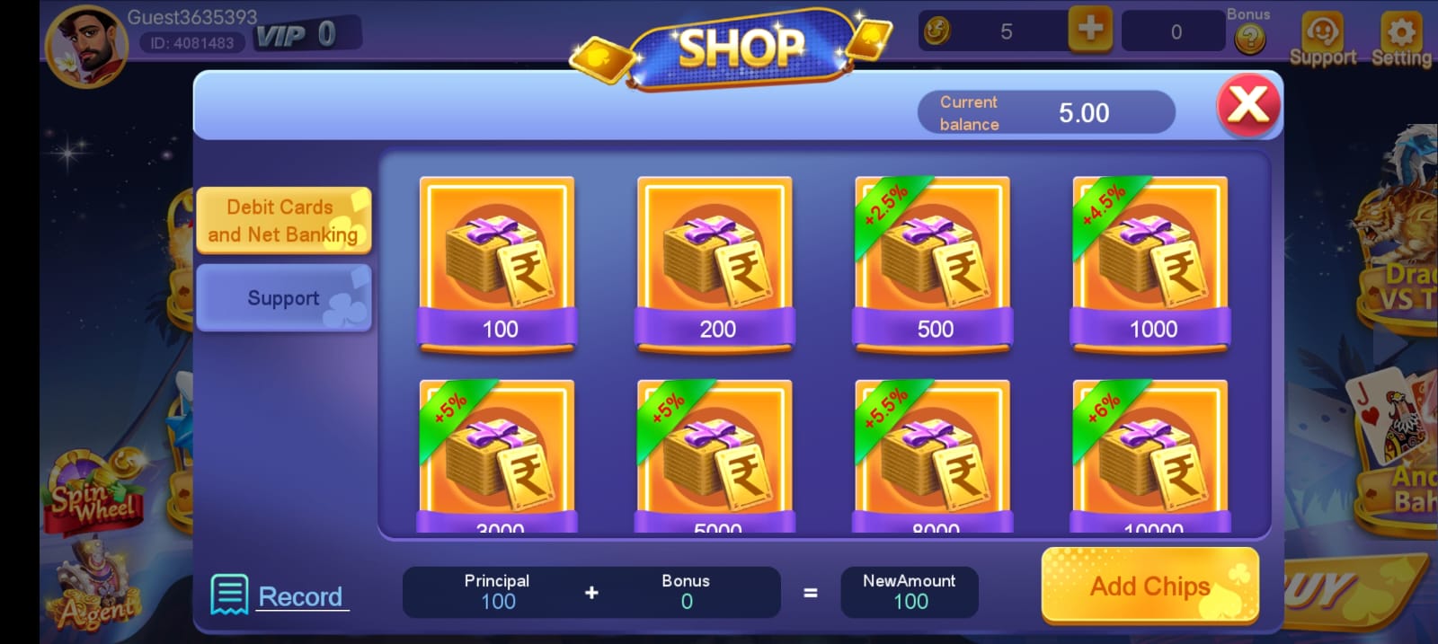 Add Cash Program In Teen Patti Lucky App