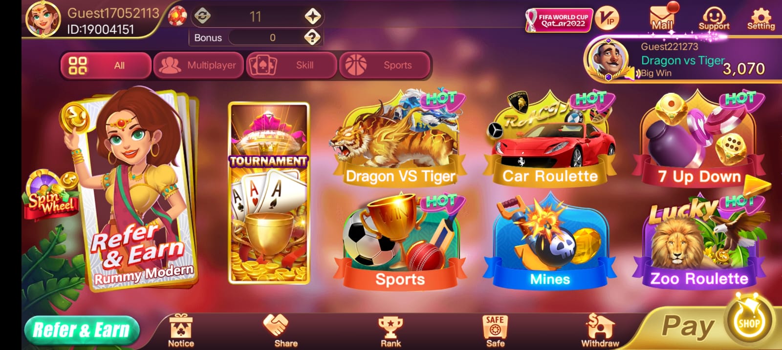 Rummy Modern App || Bonus 71₹ || रम्मी मॉडर्न ऐप || Withdrawal 100₹ 4 Rummy Modern Apk